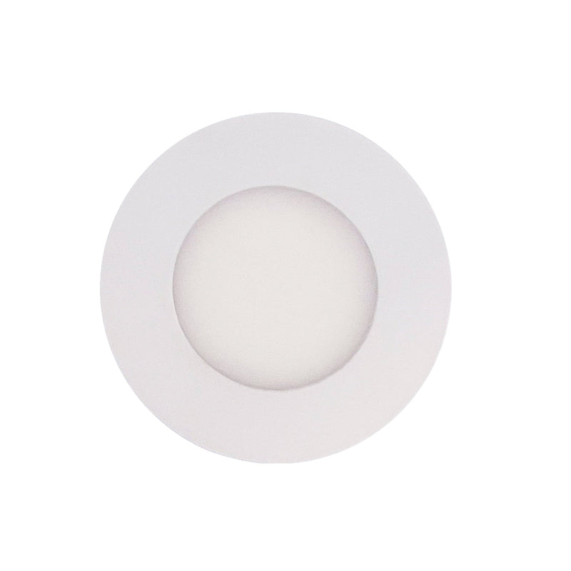 Painel de LED Redondo de Embutir 3w - Branco Frio