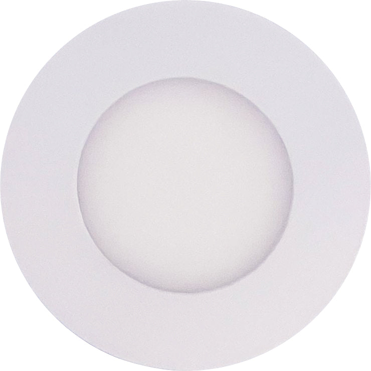 Painel de LED Redondo de Embutir 3w - Branco Quente