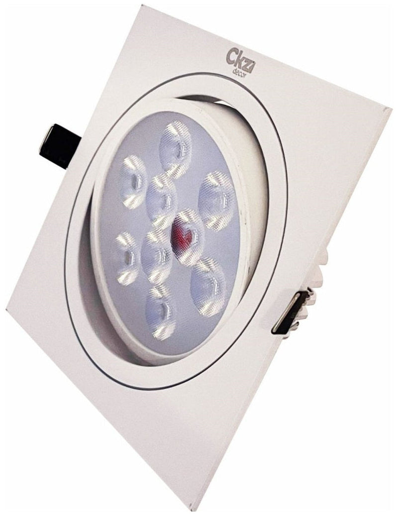 Spot Direcionável LED 9w - Branco Quente