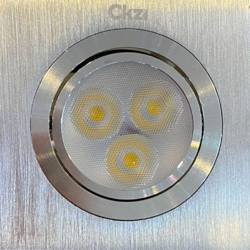 Spot de Alumínio Direcionável LED 3w - Branco Quente