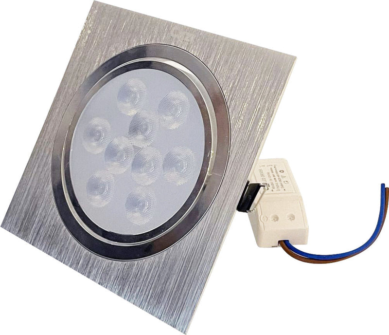 Spot de Alumínio Direcionável LED 9w - Branco Quente